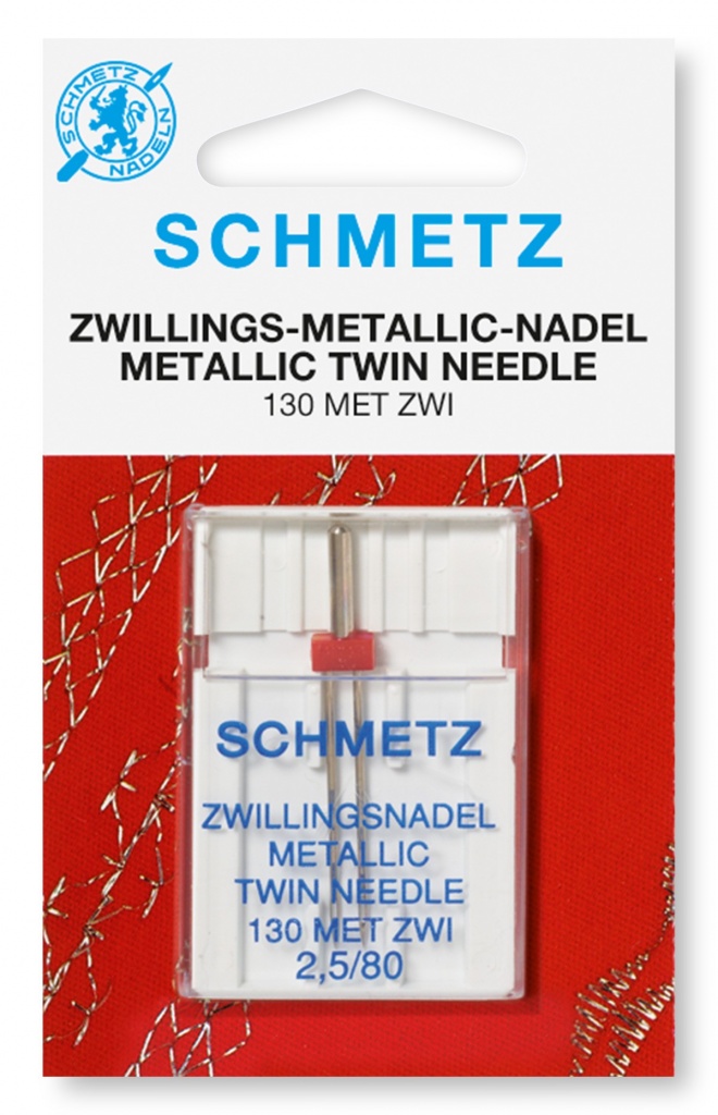 Двойные металлик иглы Schmetz